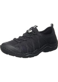 Rieker, Damen Slipper, Schwarz