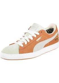 Puma, Herren Sneaker Suede Classic x Bobbito mit rutschfester Sohle, Apricot / Wei&szlig;
