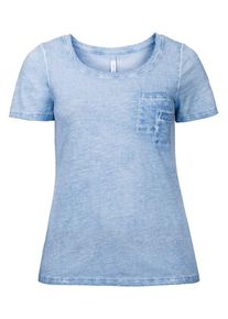 sheego Casual, Damen T-Shirt, Hellblau
