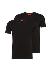 Hugo, Herren T-Shirt im Doppelpack, Schwarz