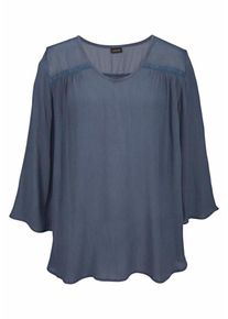 Lascana, Damen Bluse, Rauchblau