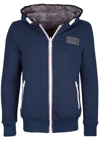 Dry Laundry Japan Dry Laundry, Herren Blouson, Blau / Grau