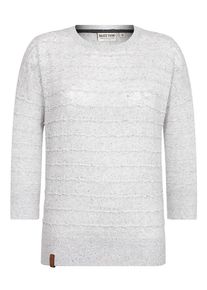 Naketano, Damen Pullover 'The Soul', Hellgrau