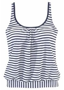 Venice Beach, Damen Oversize-Tankini-Top 'Summer', Navy / Weiß