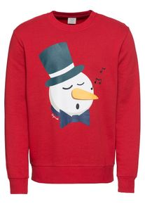 Jack & Jones JACK & JONES, Herren Sweatshirt 'JORKRITTERXMAS SWEAT CREW NECK', Rot