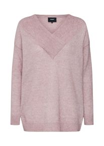 Object, Damen Pullover 'OBJNETE STORM L/S KNIT PULLOVER', Rosa