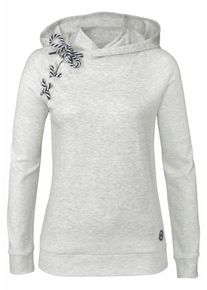 Tom Tailor Polo Team, Damen Kapuzensweatshirt, Hellgrau