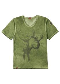 Almgwand, Herren Trachtenshirt, Hellgr&uuml;n