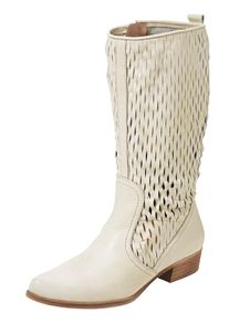 Heine, Damen Stiefel, Elfenbein