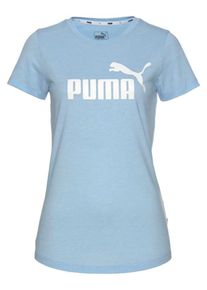 Puma, Damen T-Shirt 'HEATHER TEE', Hellblau / Weiß