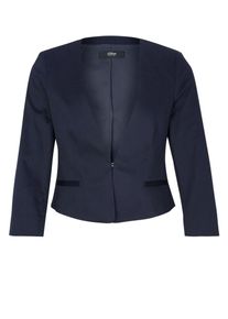 s.Oliver BLACK LABEL, Damen Kurzer Blazer in Satin-Optik, Navy