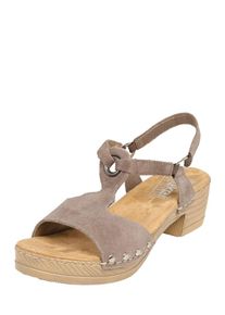 Rieker, Damen Ledersandale, Greige