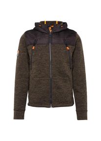 Superdry, Herren Sweatjacke 'Mountain', Oliv / Orange