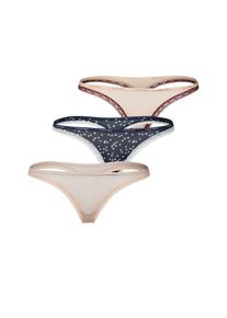 Calvin Klein Underwear, Damen String, Beige / Dunkelblau