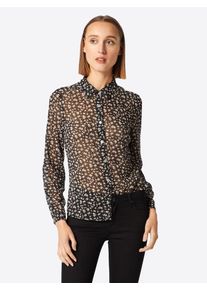 ABOUT YOU, Damen Bluse 'Joline', Rosa / Schwarz