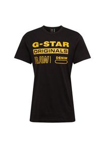G-Star Raw, Herren Shirt 'Swando', Gelb / Schwarz