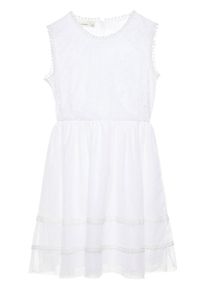 name it, Mädchen Besticktes Tüll Kleid, Weiß