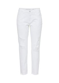 Noisy may, Damen Regular Jeans 'NMKIM NW LOOSE DESTROY COLOR JEANS', Wei&szlig;