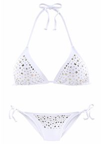 JETTE, Damen Triangel-Bikini, Weiß