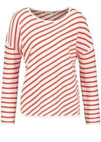 Gerry Weber, Damen Pullover, Rot / Wei&szlig;