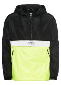 Tommy Jeans, Herren Jacke 'TJM COLORBLOCK POPOVER', Gelb / Schwarz / Weiß