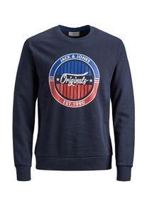 Jack & Jones JACK & JONES, Herren Sweatshirt, Blau / Navy / Rot / Weiß