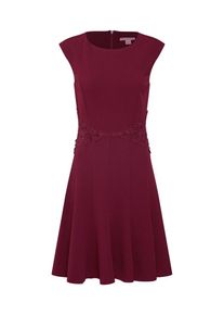 Anna Field, Damen Kleider 'Jersey Dress with Lace Belt and Flared Skirt', Weinrot
