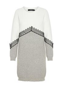 V&eacute;ro Moda VERO MODA, Damen Kleid, Grau / Schwarz / Wei&szlig;