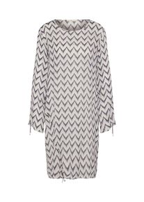 Levete Room, Damen Kleid, Grau / Wei&szlig;