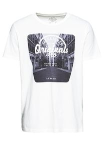 Jack & Jones JACK & JONES, Herren T-Shirt 'JORART SASONG TEE CREW NECK', Rauchgrau / Offwhite