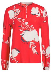 Khujo, Damen Blusenshirt 'Swetti', Taubenblau / Cranberry / Weiß
