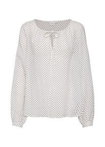 GAP, Damen Bluse 'LS PINTK ZEN TOP', Navy / Naturweiß