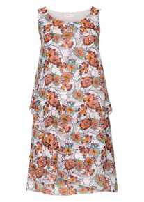 sheego Style, Damen Trägerkleid, Türkis / Dunkelblau / Braun / Orange / Rosa / Weiß