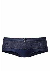 Lascana, Damen Panty mit transparenter Spitze vorne, Marine