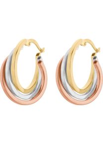 Christ, Damen Creole '84152005', Gold / Rosegold / Silber