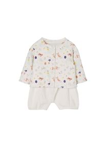 Vertbaudet, M&auml;dchen Set Strickjacke + Wickelstrampler, Mischfarben / Wei&szlig;