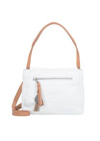 Liebeskind Berlin, Damen Handtasche 'Kiev', Hellbraun / Weiß