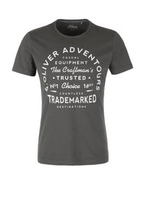 s.Oliver RED LABEL, Herren T-Shirt, Schwarz / Weiß