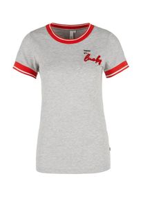 Q/S Designed By, Damen Shirt, Grau / Hellrot