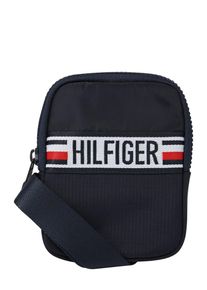 Tommy Hilfiger, Herren Umhängetasche 'Compact, Marine / Feuerrot / Weiß