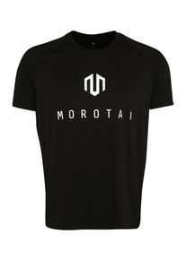 MOROTAI, Herren Funktionsshirt 'Performance Basic', Schwarz / Weiß