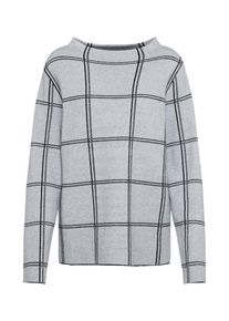 BETTY & CO Betty & Co, Damen Pullover, Hellgrau / Schwarz