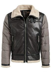 Khujo, Herren Jacke 'CARDS', Greige / Schwarz