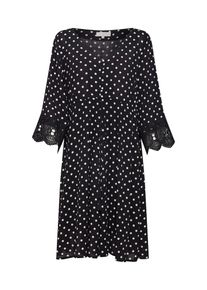 Cream, Damen Kleid 'Bea Dot Dress', Schwarz / Weiß