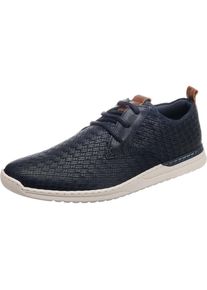 Bullboxer, Herren Sneaker mit Flechtoptik, Navy / Braun