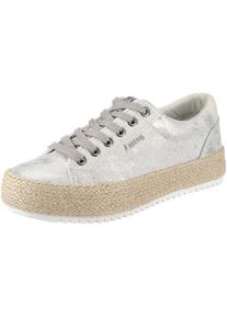 MTNG, Damen Sneakers 'Caribe', Hellbeige / Silber