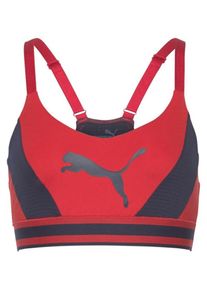 Puma, Damen Sport-BH, Dunkelgrau / Rot
