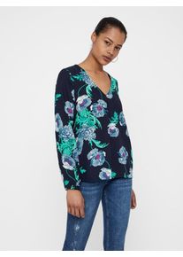 V&eacute;ro Moda VERO MODA, Damen Bluse, Nachtblau / Jade