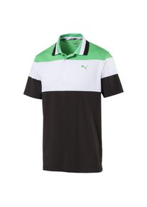 Puma, Herren Polo, Limette / Schwarz / Weiß