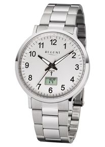 Regent Uhren REGENT, Herren Uhr '11030169', Schwarz / Silber / Wei&szlig;